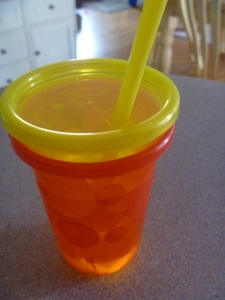Glowing sippy cup